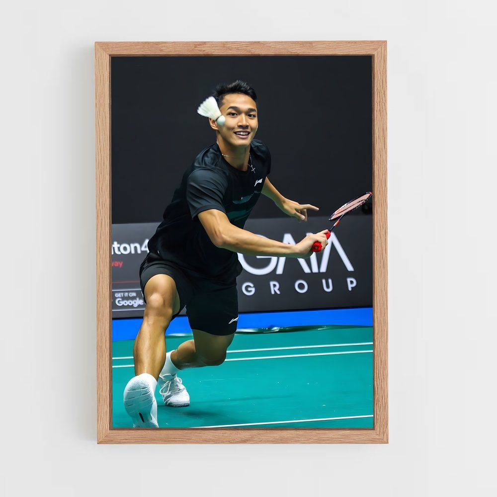 Poster Jonatan christie ace – affiche Badminton (vue 4)